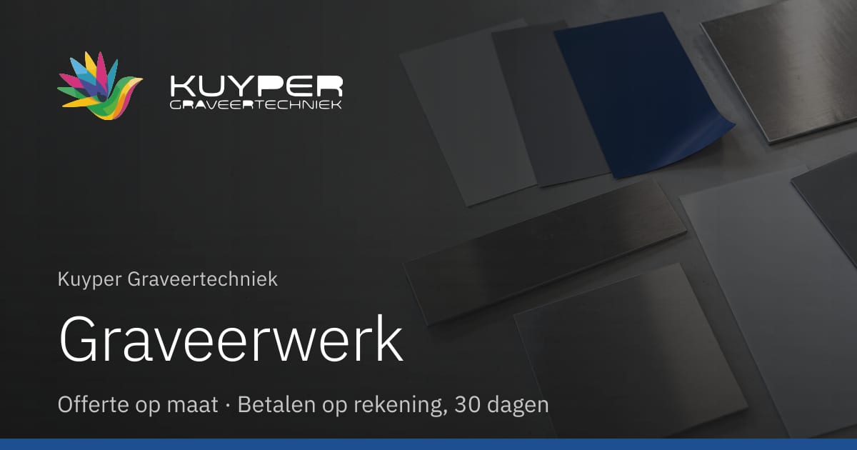 Engraved work and CSC data plates | Kuyper Graveertechniek