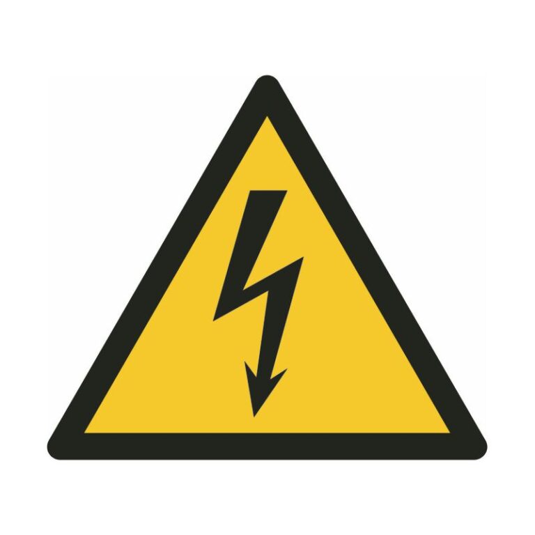 ISO 7010 - W012 - Waarschuwing elektrische spanning - Kuyper ...